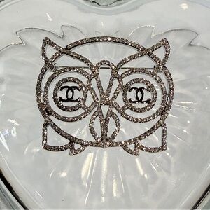 🆕 NEW Silver-Tone Crystal Owl Brooch | 2” Statement Pin | Luxe Sparkle Fashion